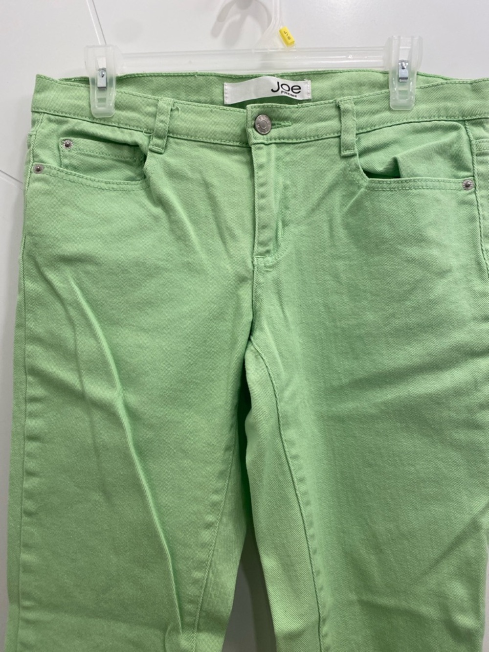 Lime Green Slim Fit Pants Size 8 | Bright Spring Summer | Dopamine Dressing - Picture 6 of 11